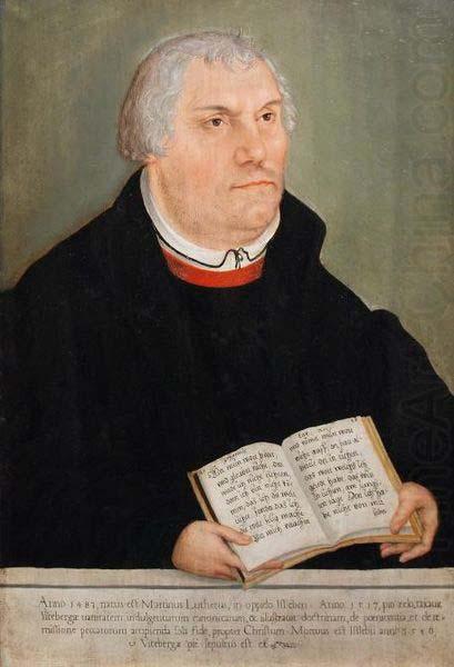 Portrait of Martin Luther., Lucas Cranach the Younger